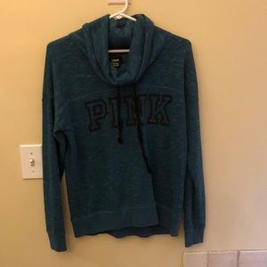 Pink cowl neck sweatshirt